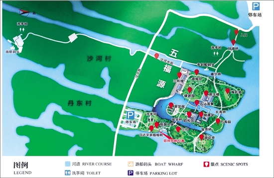 温州三垟湿地公园地图图片